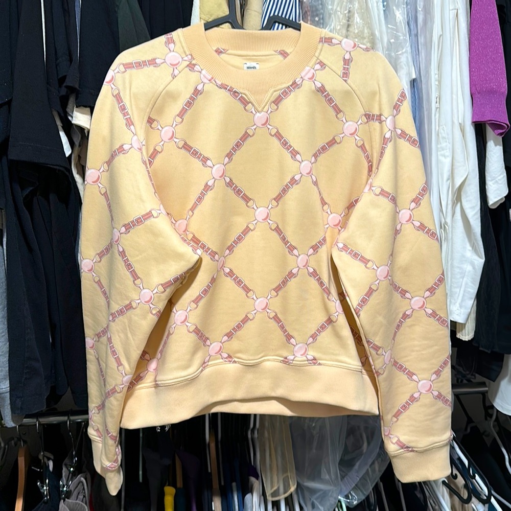 Hermes cotton crewneck sweatshirt size 40 fits S-M